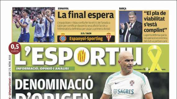 L'Esportiu: "Denominación de origen"