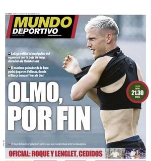 Mundo Deportivo: "Olmo, por fin"