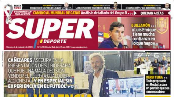 Superdeporte, Cañizares: "El Valencia podría haber subsistido sin venderse"