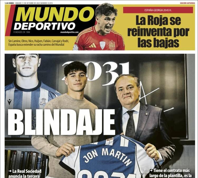 Mundo Deportivo, Ed.Guipúzcoa: "Blindaje"