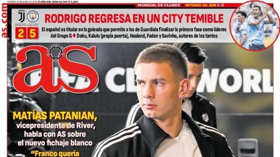 Patanian en As: "Mastantuono pondrá en pie al Bernabéu"