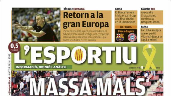 L'Esportiu, Ed.Girona: "Demasiados males"