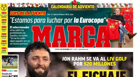 De La Fuente en Marca: "Estamos para luchar por la Eurocopa"