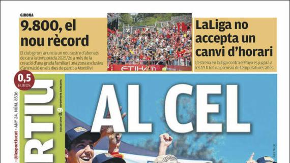 L'Esportiu, Ed.Girona: "9800, el nuevo récord"