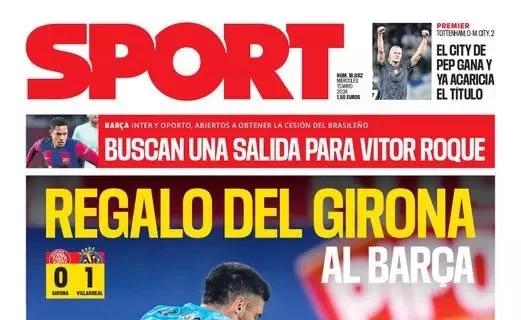 Sport: "Regalo del Girona al Barça"