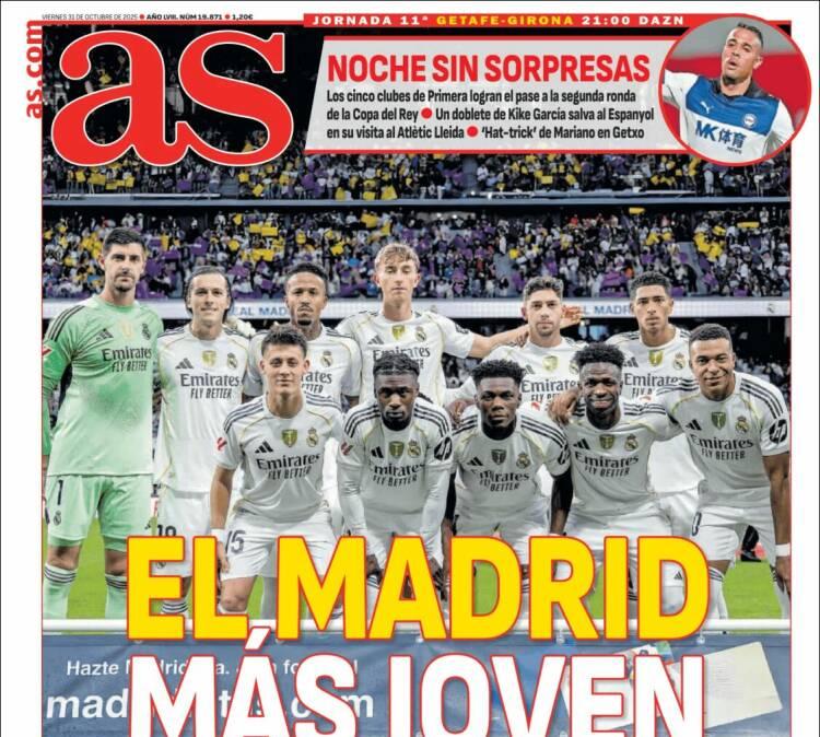 As: "El Madrid más joven"