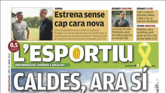 L'Esportiu, Ed.Girona: "Estreno sin ninguna cara nueva"