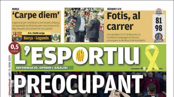 L'Esportiu, Ed.Girona: "Preocupante"