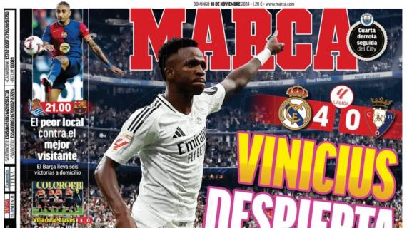 Marca: "Vinícius despierta al Madrid"