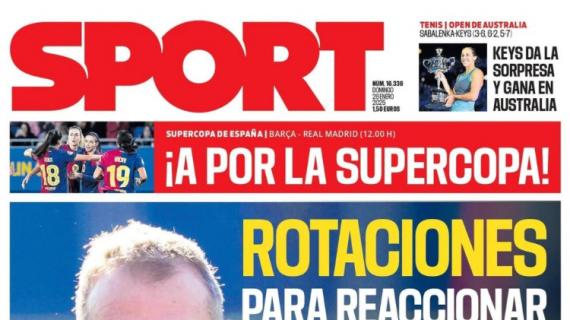 Sport: "Rotaciones para reaccionar"