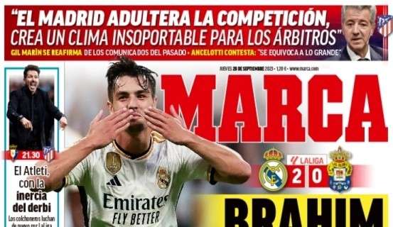 Marca: "Brahim lidera al Madrid"