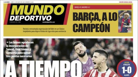 Mundo Deportivo, Ed. Vizcaya: "A tiempo"