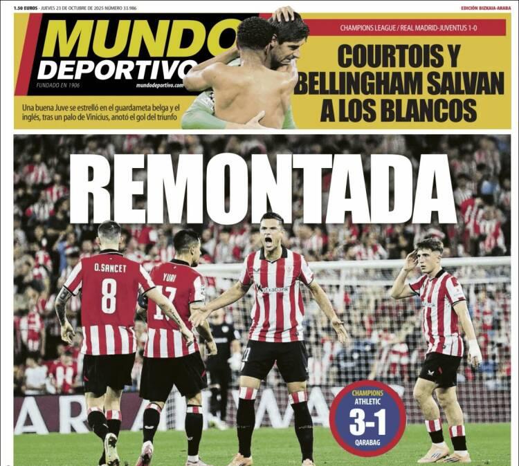 Mundo Deportivo, Ed.Vizcaya: "Remontada"