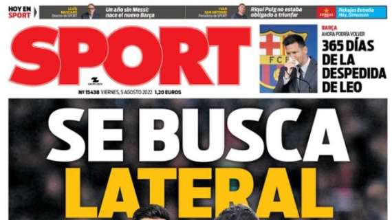 Sport: "Se busca lateral"