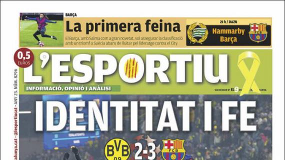 L'Esportiu: "Identidad y fe"