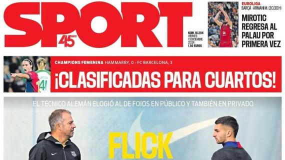 Sport: "Flick aplaude a Ferran"