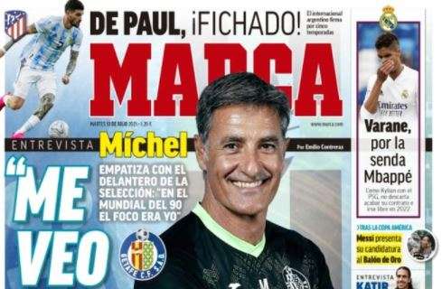 Michel, en Marca: "Me veo reflejado en Morata"