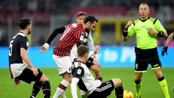 Coppa Italia, tablas entre Milan y Juventus