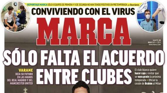 Marca, sobre Varane: "Sólo falta el acuerdo entre clubes"