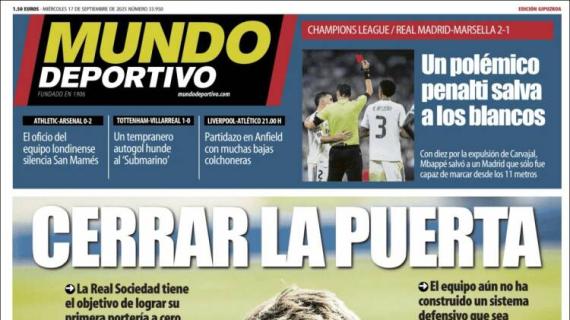 Mundo Deportivo, Ed.Guipúzcoa: "Cerrar la puerta"
