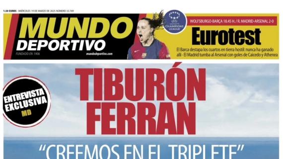 Ferran Torres en Mundo Deportivo: "Creemos en el triplete"