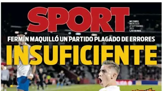 Sport: "Insuficiente"