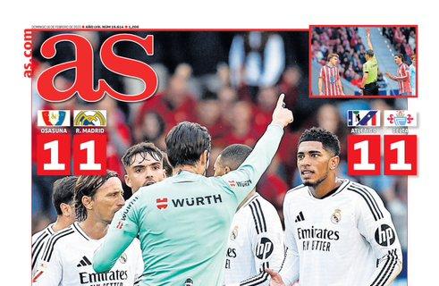 As :"Arde el Madrid, arde la Liga"