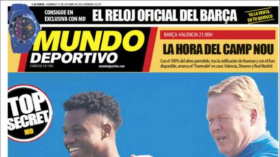 Mundo Deportivo: "Ansu, antes del Clásico"