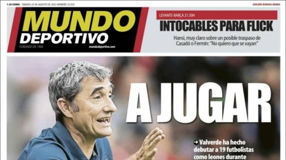 Mundo Deportivo, Ed.Vizcaya: "A jugar"