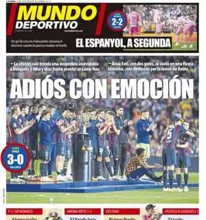 Mundo Deportivo: "Adiós con emoción"