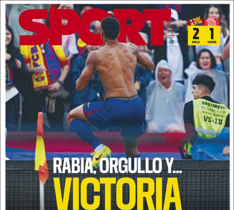 Sport: "Rabia, orgullo y victoria"