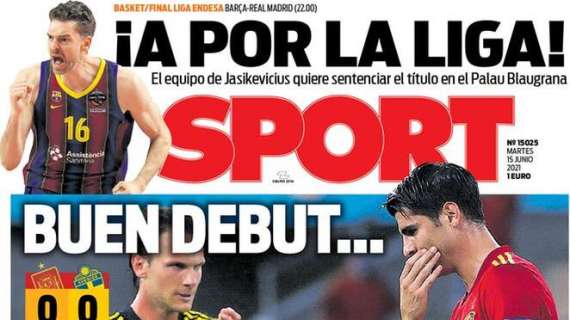 Sport: "Buen debut... sin premio"