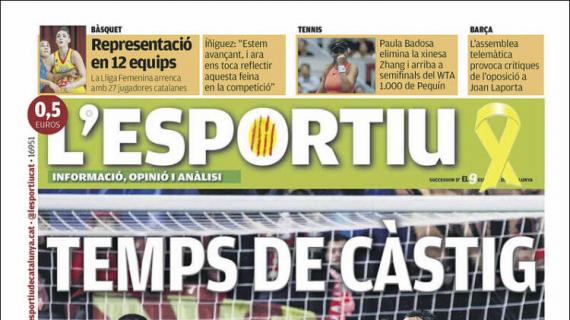 L'Esportiu, Ed.Girona: "Tiempo de castigo"