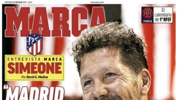 Simeone en Marca: "Madrid y Barça saben que no se pueden equivocar"