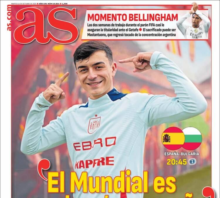As, Pedri: "El Mundial es nuestro gran sueño"
