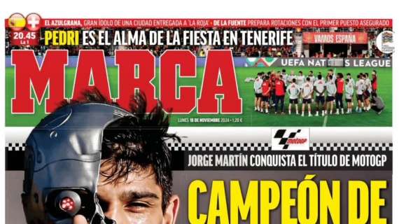 Marca: "Pedri es el alma de la fiesta en Tenerife"