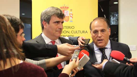 Tebas confirma a Alfredo Lorenzo como director de seguridad y que están analizando insultos en Málaga y Huelva