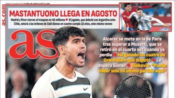 As: “Mastantuono llega en agosto“