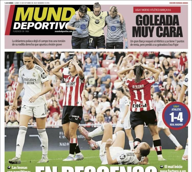 Mundo Deportivo, Ed.Vizcaya: "En descenso"