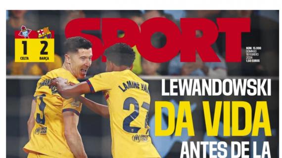 Sport: "Lewandowski da vida antes de la Champions"