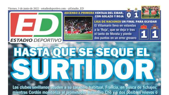 Estadio Deportivo: "Hasta que se seque el surtidor"
