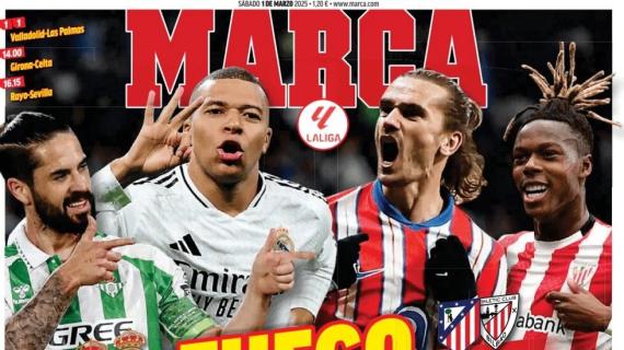 Marca: "Fuego antes del derbi"