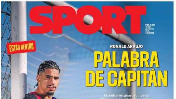 Sport: "Ronald Araujo, palabra de capitán"