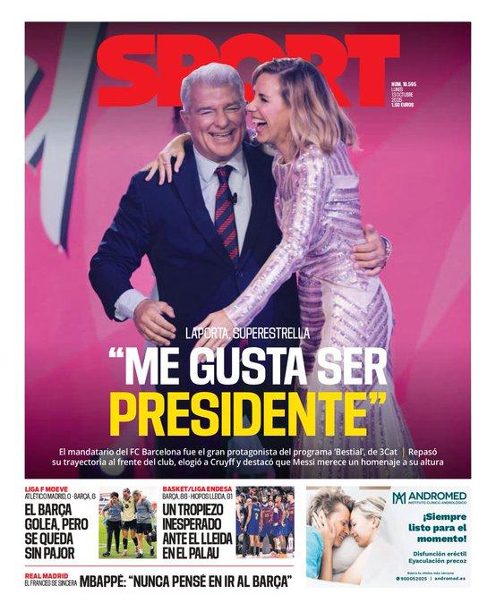 Sport, Laporta: "Me gusta ser presidente"