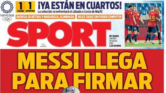 Sport: "Messi llega para firmar"