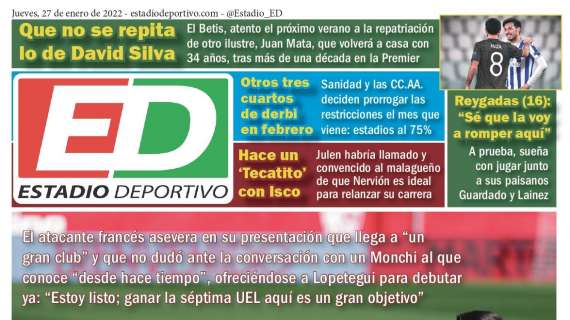 Estadio Deportivo: "Impone la Ley Martial"