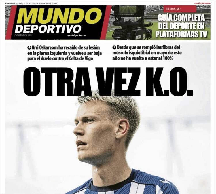Mundo Deportivo, Ed.Guipúzcoa: "Otra vez KO"