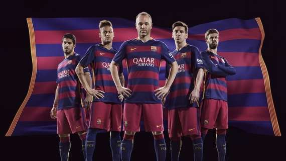El FC Barcelona vestirá con rayas horizontales en la temporada 2015-16