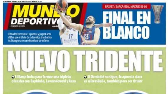 Mundo Deportivo: "Nuevo tridente"