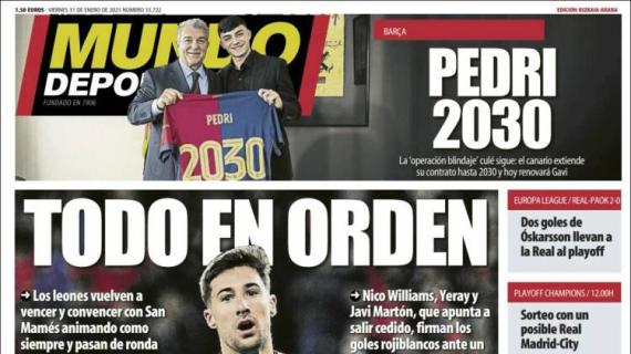 Mundo Deportivo, Ed.Vizcaya: "Todo en orden"